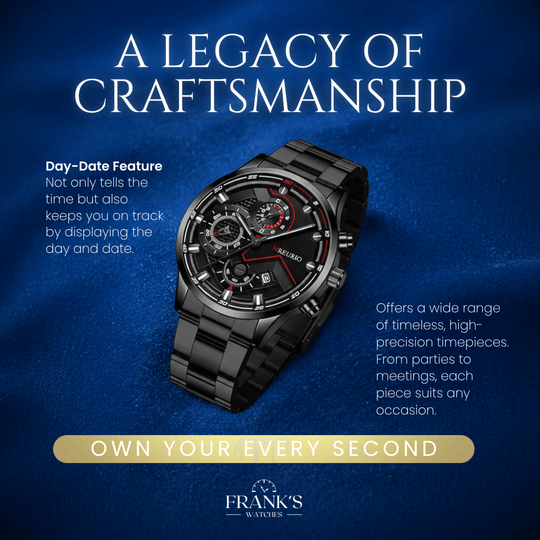 Brenton | Men’s Multifunction Calendar Quartz Watch | 41.5mm