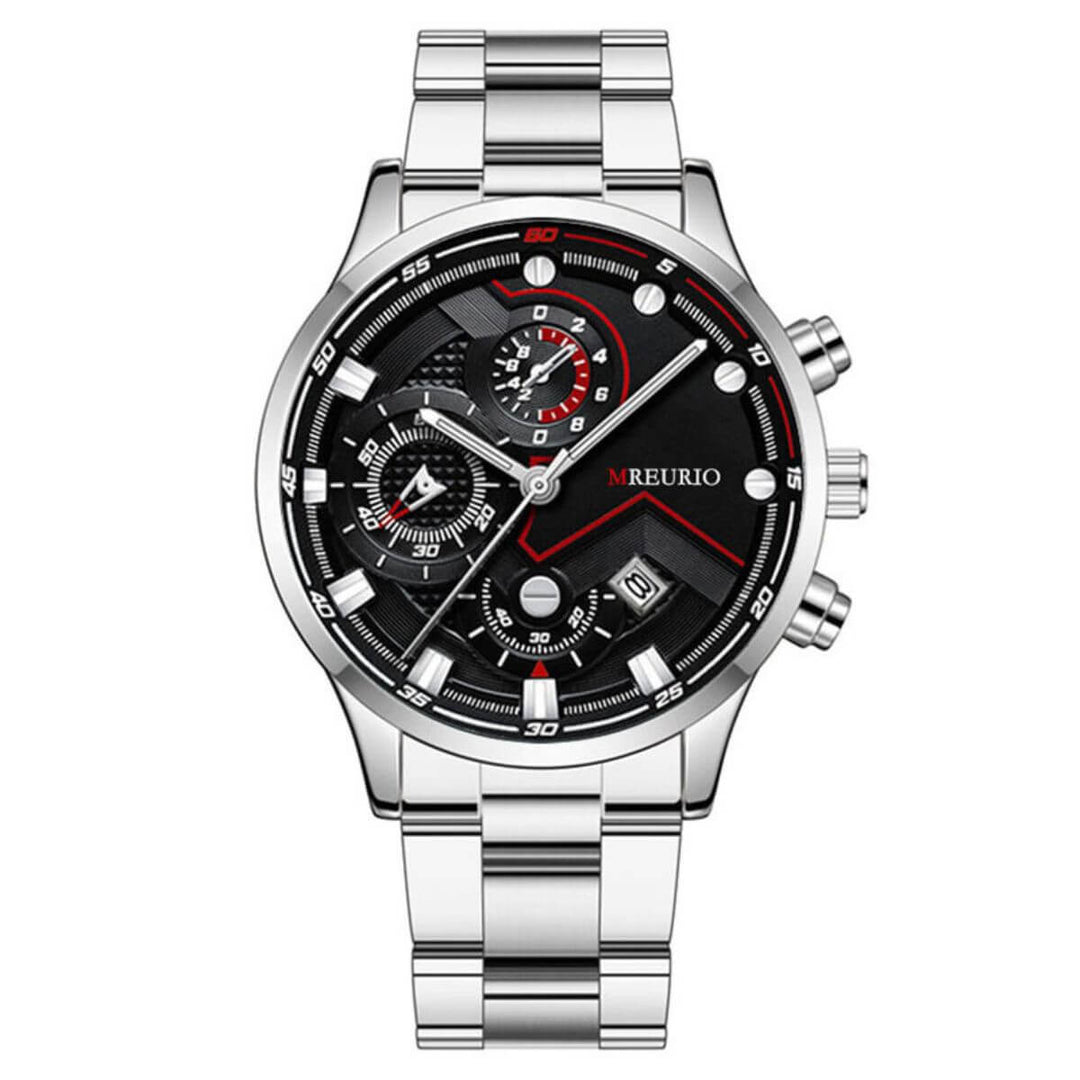 Brenton | Men’s Multifunction Calendar Quartz Watch | 41.5mm