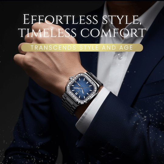 Calder | Stainless Steel Band Analog Quartz Watch | 41mm