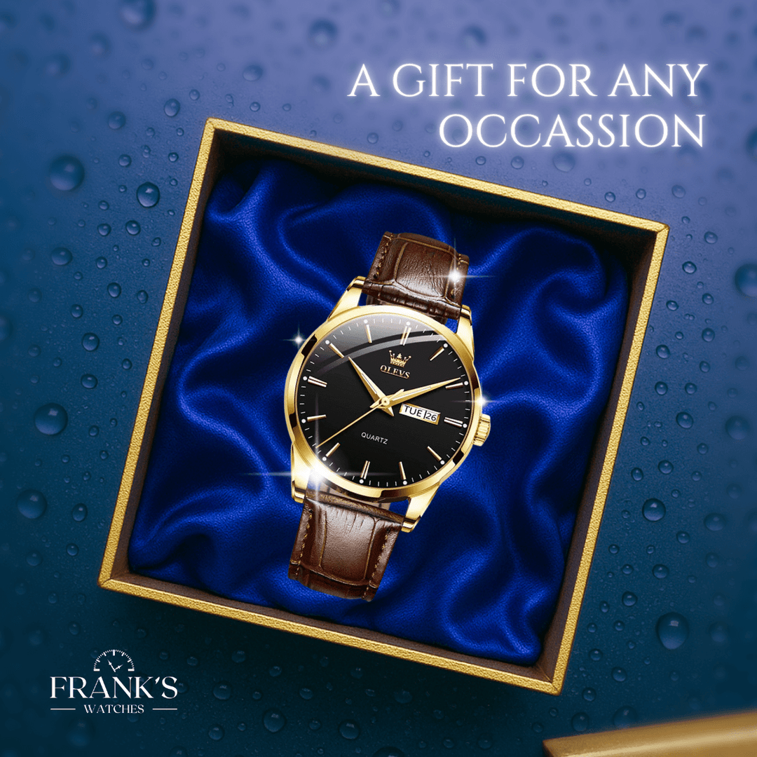 Calloway | Men’s Classic Leather Band Quartz Watch | 39mm