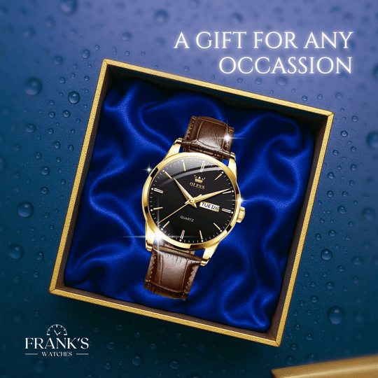 Calloway | Men’s Classic Leather Band Quartz Watch | 39mm