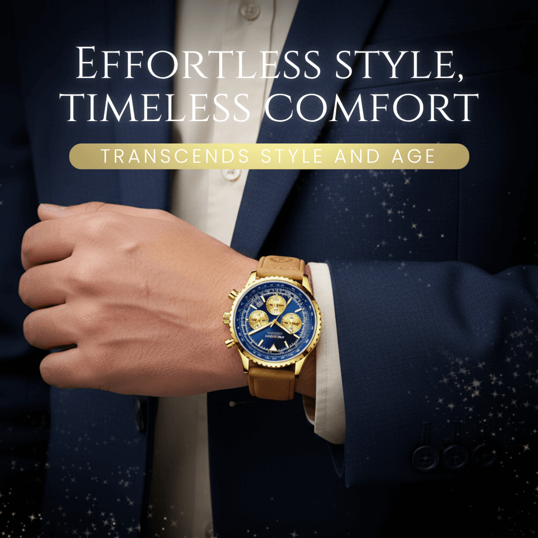 Carlton | Men’s Multifunction Quartz Chronograph Wristwatch | 43mm