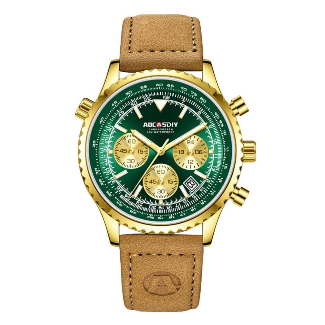 Carlton | Men’s Multifunction Quartz Chronograph Wristwatch | 43mm