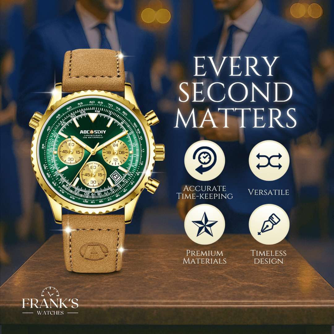 Carlton | Men’s Multifunction Quartz Chronograph Wristwatch | 43mm