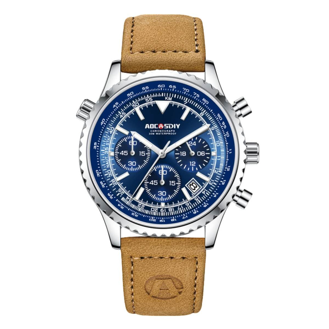 Carlton | Men’s Multifunction Quartz Chronograph Wristwatch | 43mm