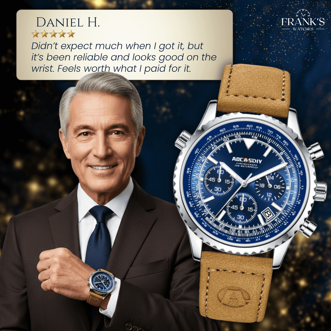 Carlton | Men’s Multifunction Quartz Chronograph Wristwatch | 43mm