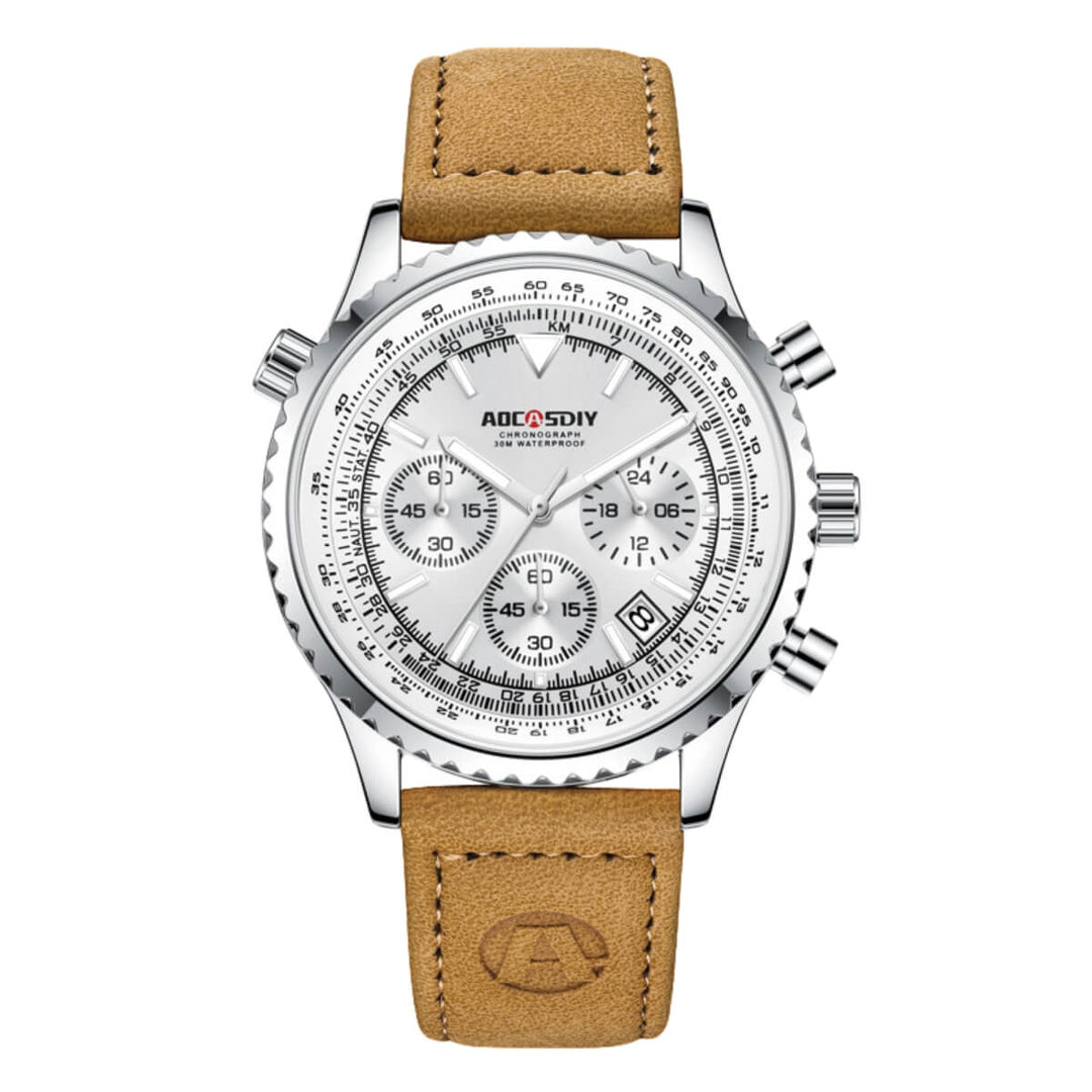 Carlton | Men’s Multifunction Quartz Chronograph Wristwatch | 43mm