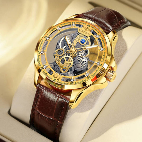 Carrington | Luxury Mechanical Skeleton Wristwatch | 40.5mm