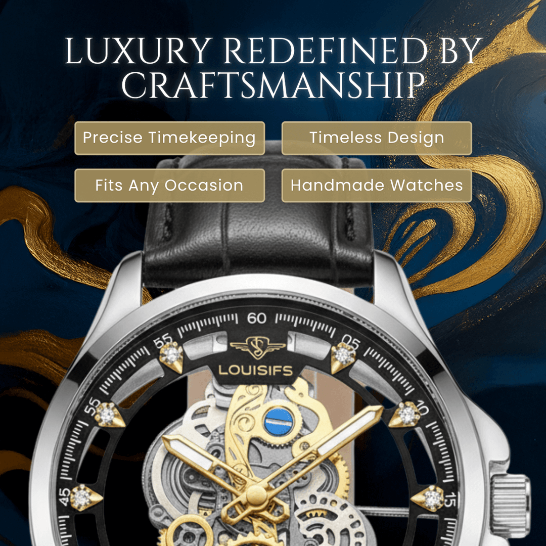 Carrington | Luxury Mechanical Skeleton Wristwatch | 40.5mm