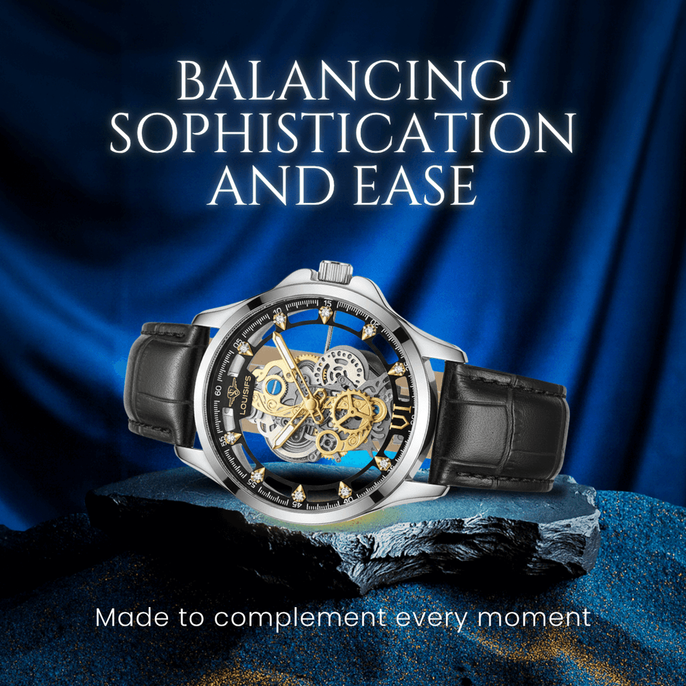 Carrington | Luxury Mechanical Skeleton Wristwatch | 40.5mm