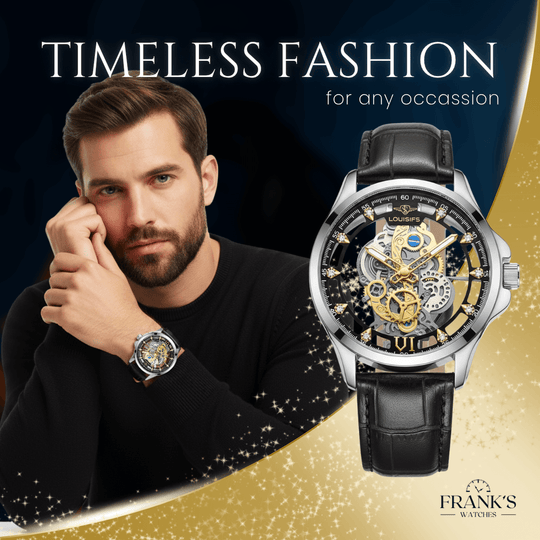 Carrington | Luxury Mechanical Skeleton Wristwatch | 40.5mm