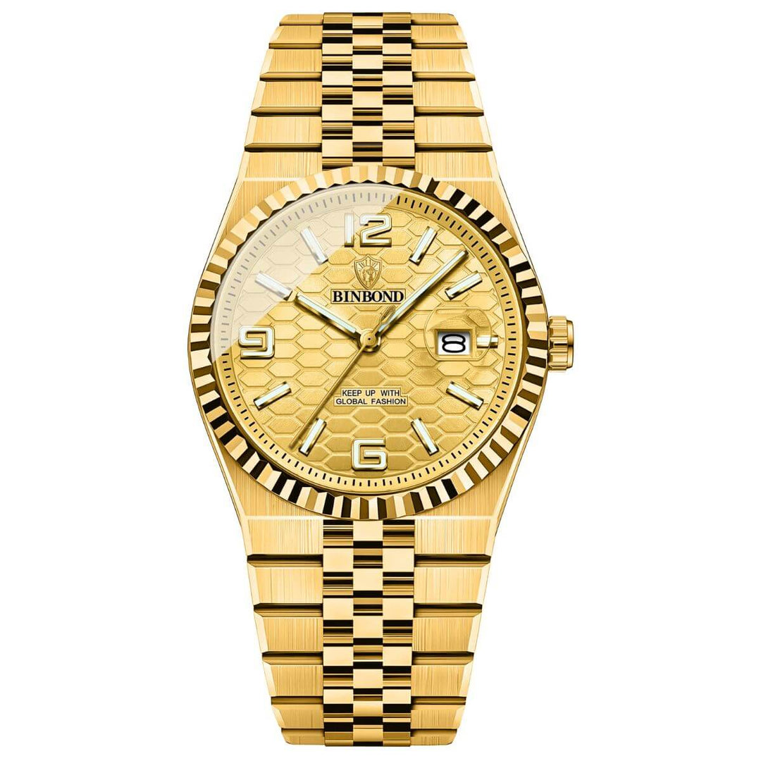 Chandler | Monarch Stainless Steel Calendar Quartz Watch | 40mm