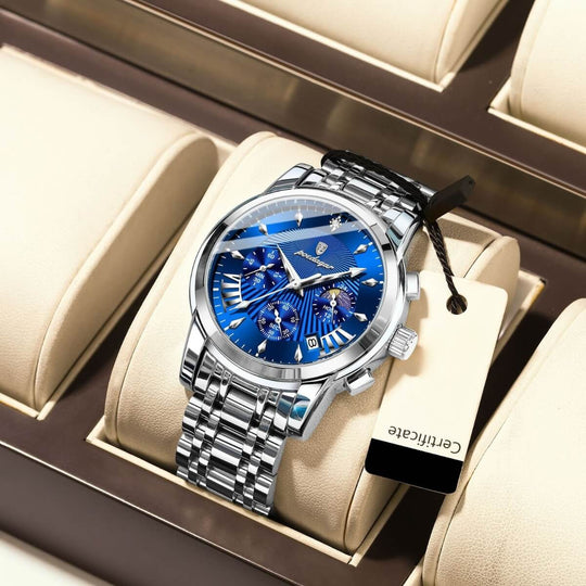 Clayden | Men’s Elegant Multifunction Business Quartz Watch | 41.5mm