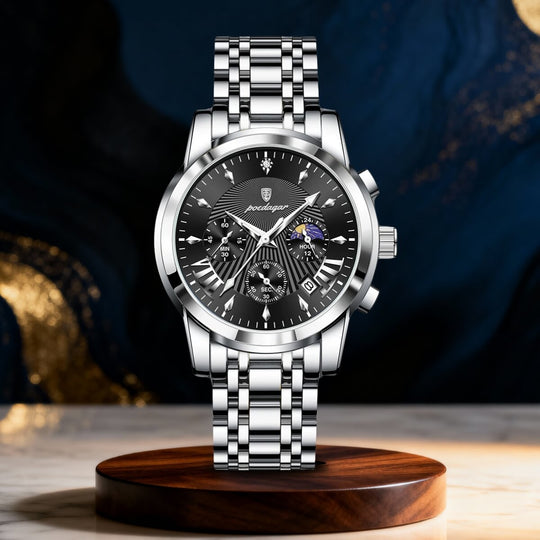 Clayden | Men’s Elegant Multifunction Business Quartz Watch | 41.5mm