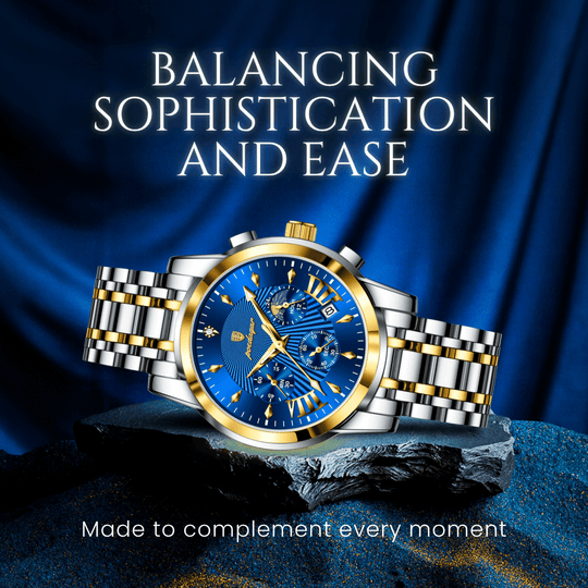 Clayden | Men’s Elegant Multifunction Business Quartz Watch | 41.5mm