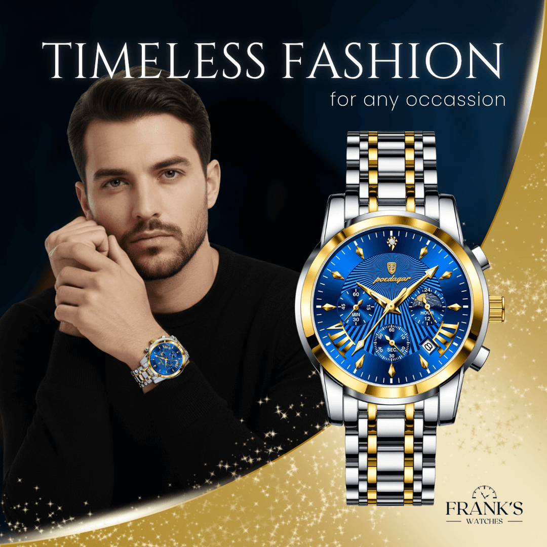 Clayden | Men’s Elegant Multifunction Business Quartz Watch | 41.5mm