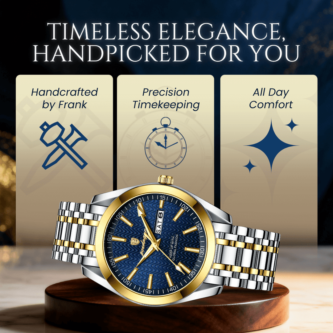 Clifton | Men’s Stainless Steel Calendar Quartz Watch | 41.5mm