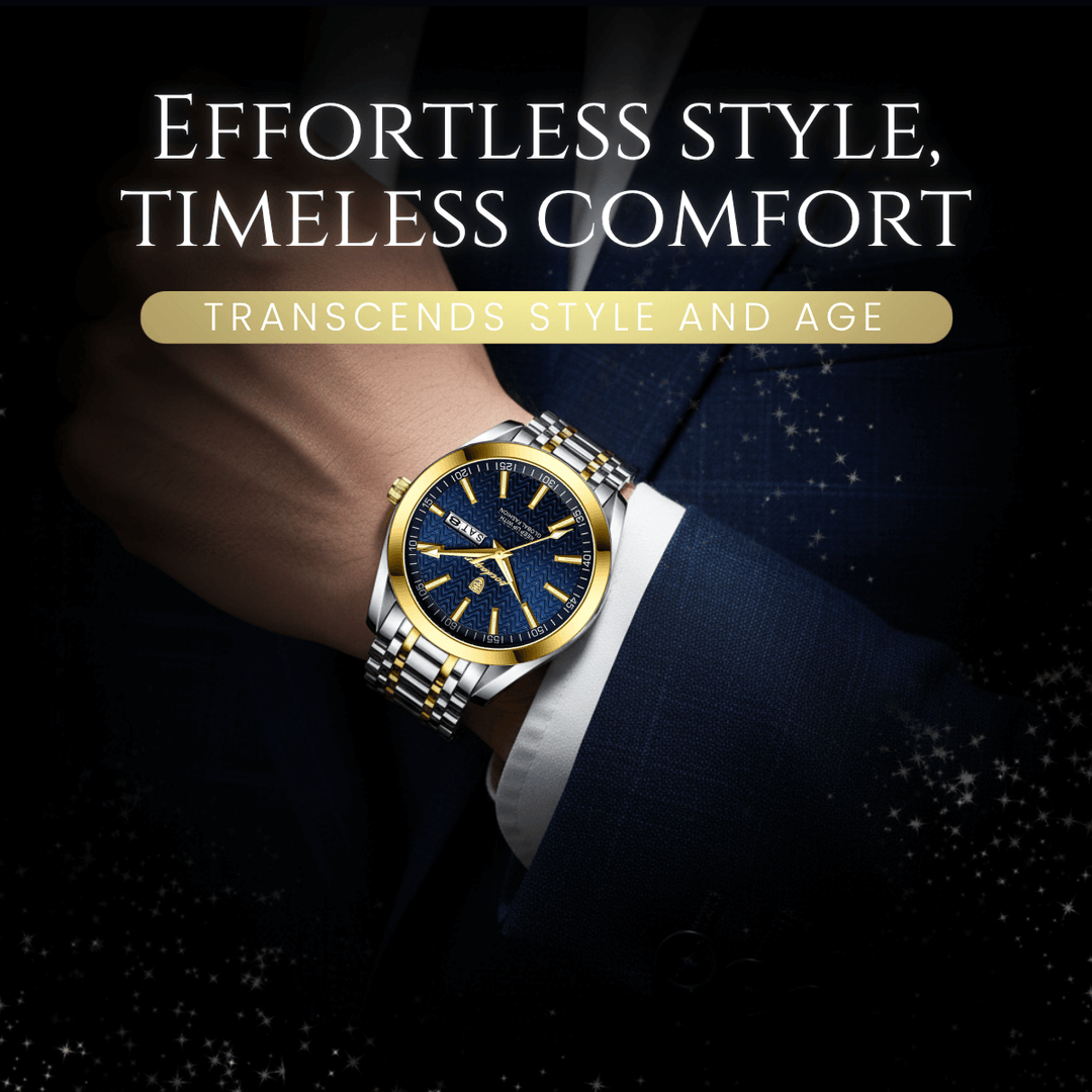 Clifton | Men’s Stainless Steel Calendar Quartz Watch | 41.5mm