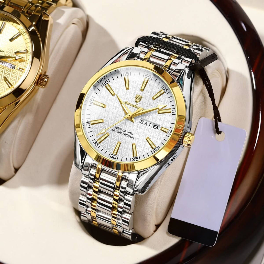 Clifton | Men’s Stainless Steel Calendar Quartz Watch | 41.5mm