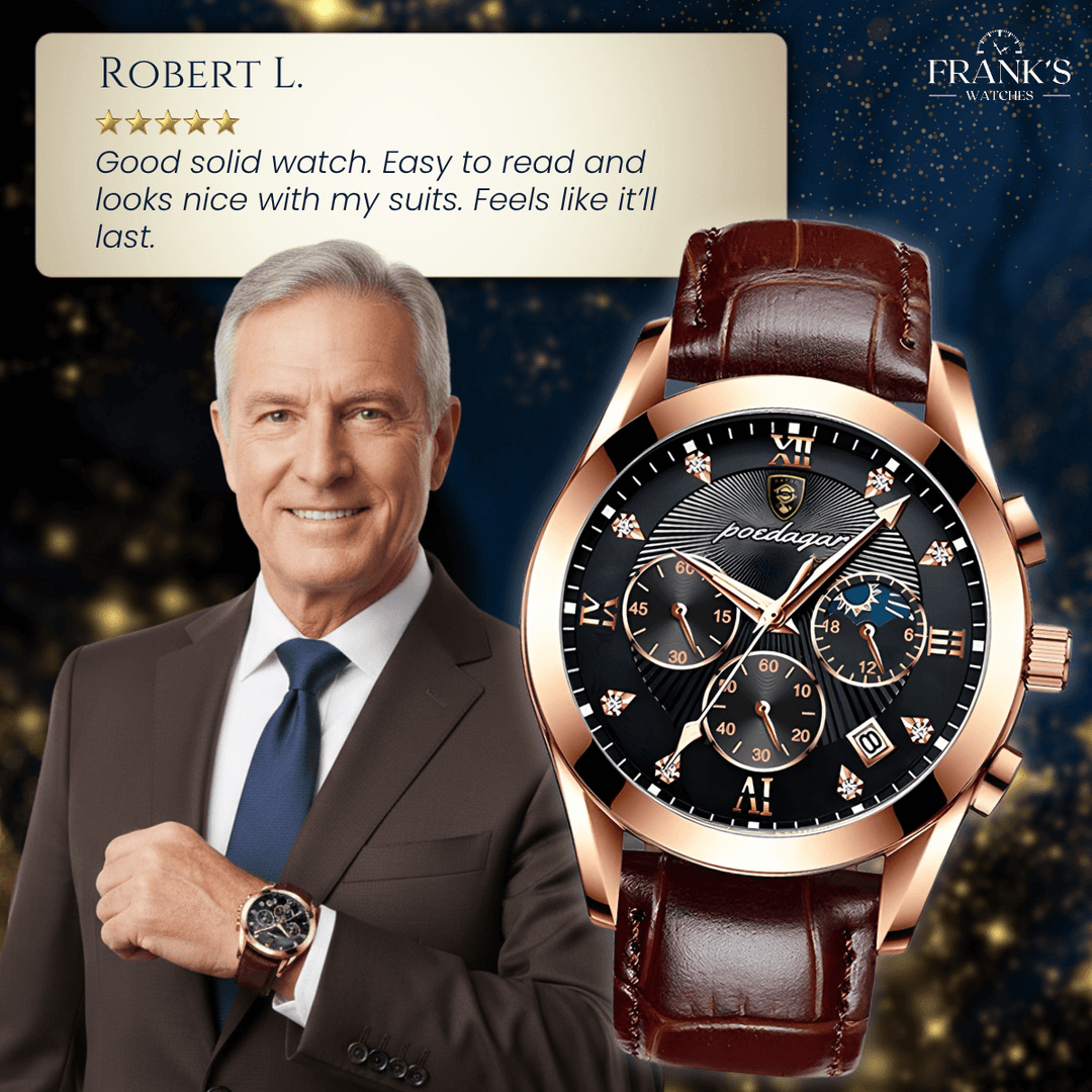 Colton | Luxury Analog Multifunction Watch | 39mm