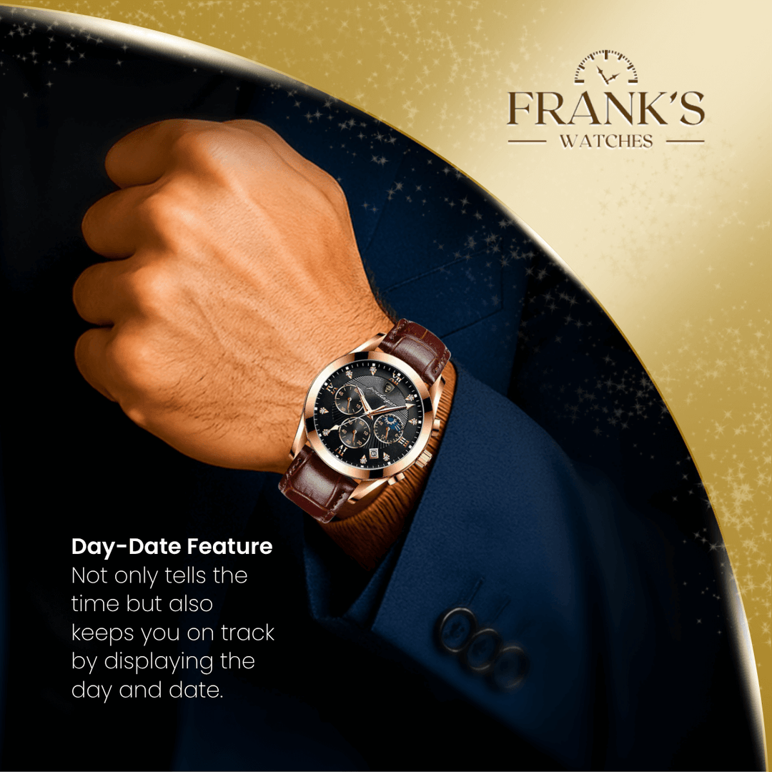 Colton | Luxury Analog Multifunction Watch | 39mm