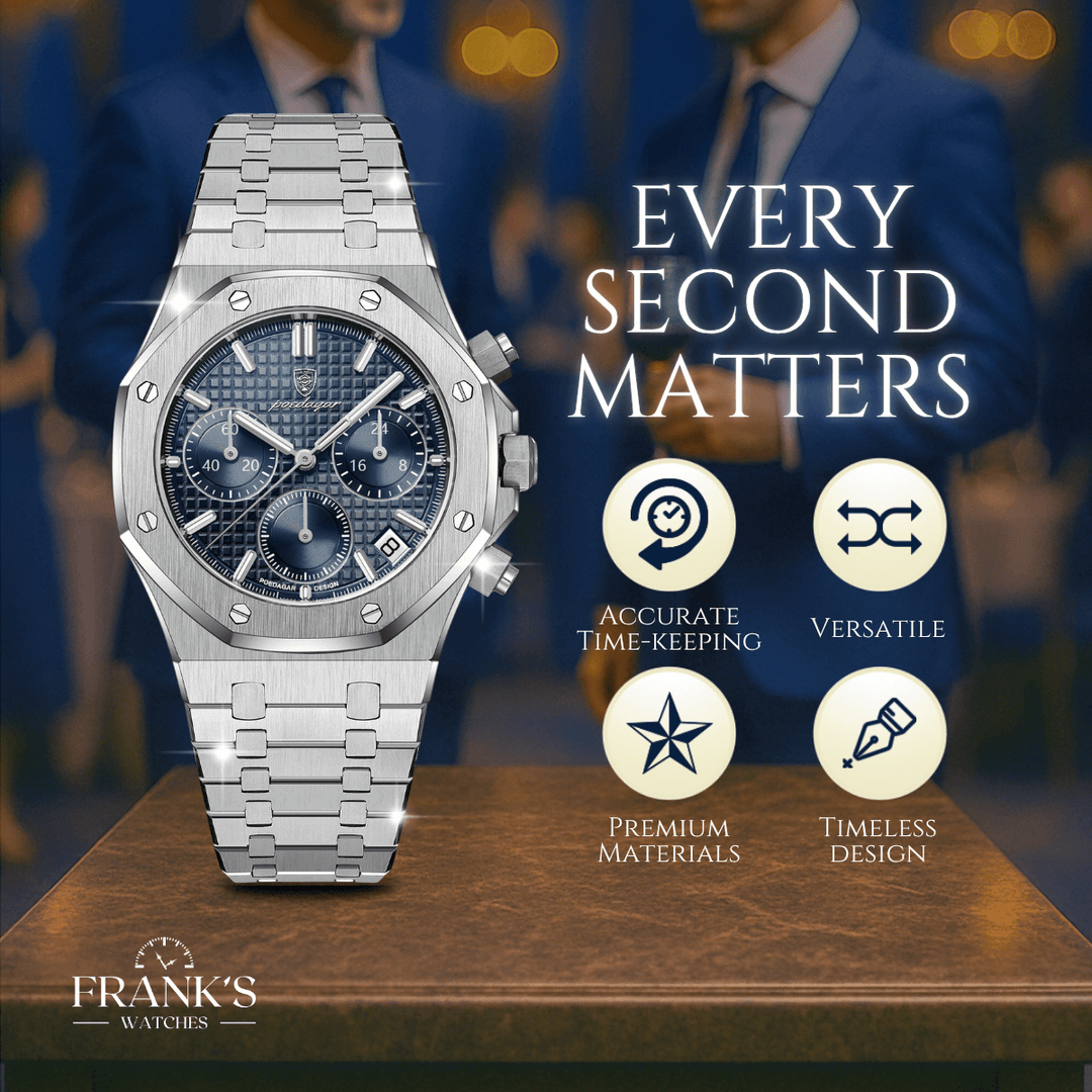 Cullen | Ascend Stainless Steel Calendar Watch | 42.5mm