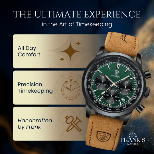 Dalton | Elegant Analog Quartz Chronometer Watch | 41mm