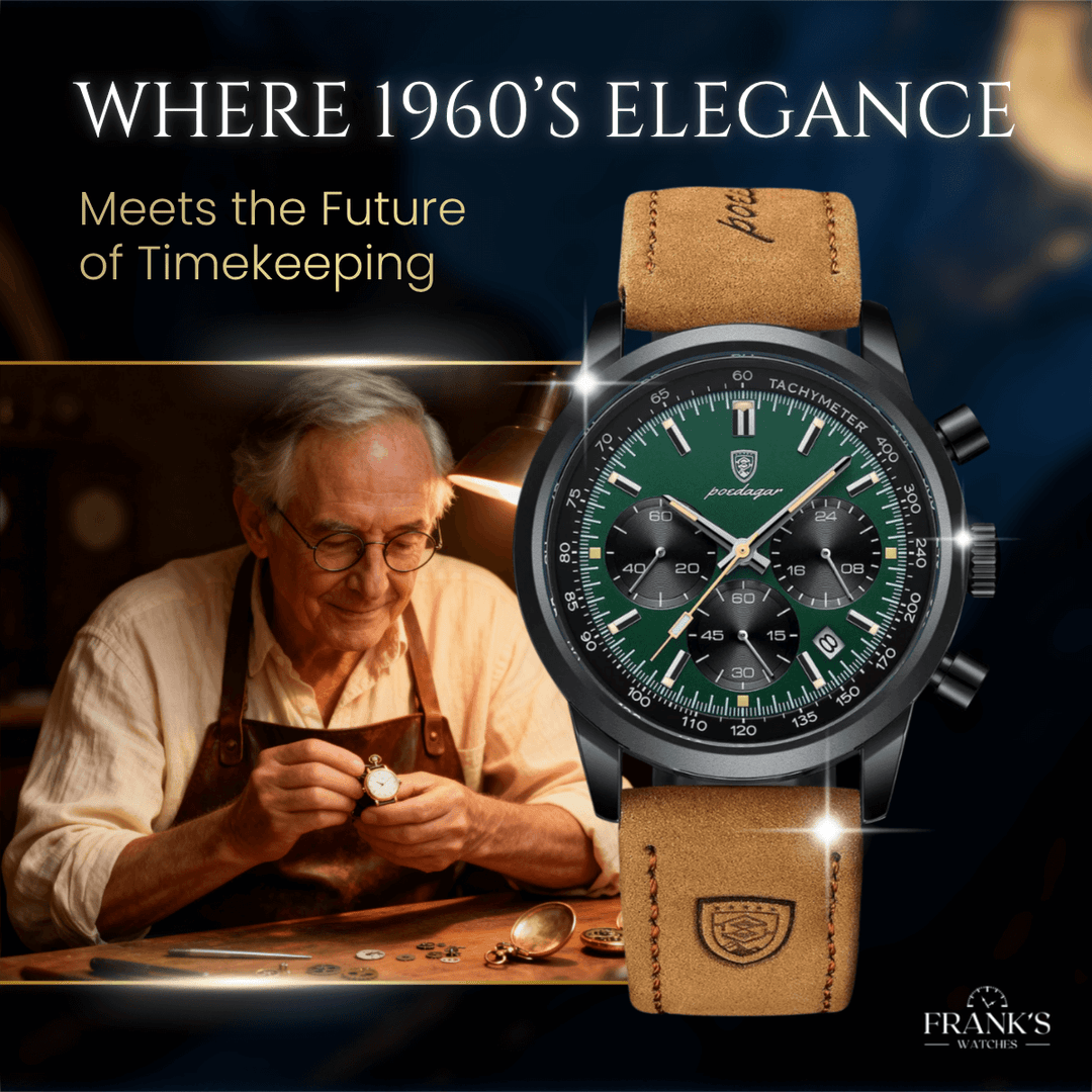 Dalton | Elegant Analog Quartz Chronometer Watch | 41mm