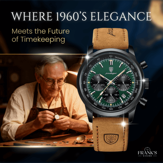 Dalton | Elegant Analog Quartz Chronometer Watch | 41mm