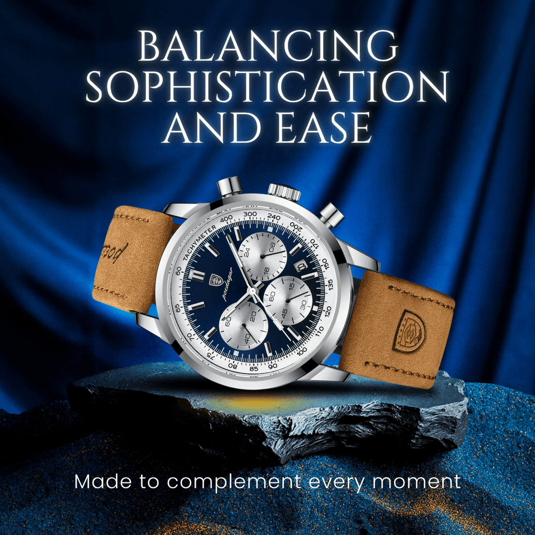 Dalton | Elegant Analog Quartz Chronometer Watch | 41mm