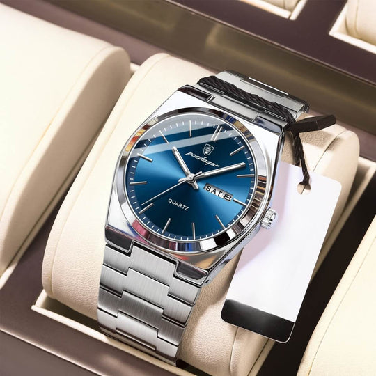 Darius | Prestige Stainless Steel Quartz Wristwatch | 41mm