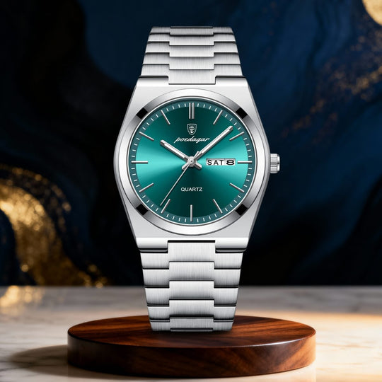 Darius | Prestige Stainless Steel Quartz Wristwatch | 41mm