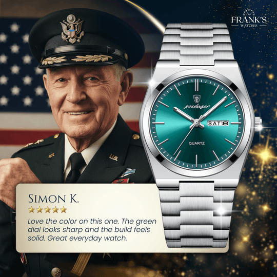 Darius | Prestige Stainless Steel Quartz Wristwatch | 41mm