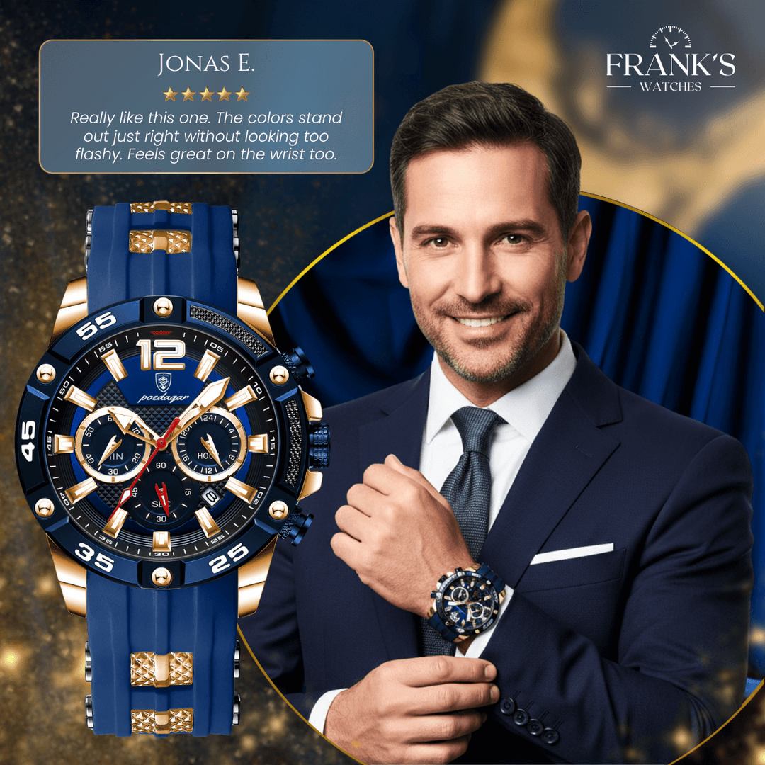 Darwell | Men’s Sports Chronograph Quartz Wristwatch | 43mm