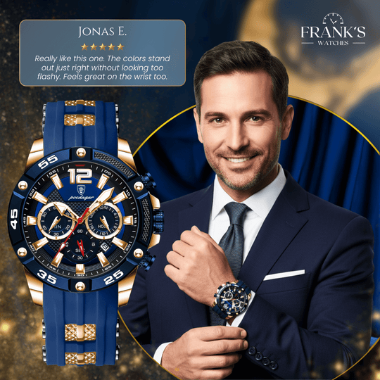 Darwell | Men’s Sports Chronograph Quartz Wristwatch | 43mm