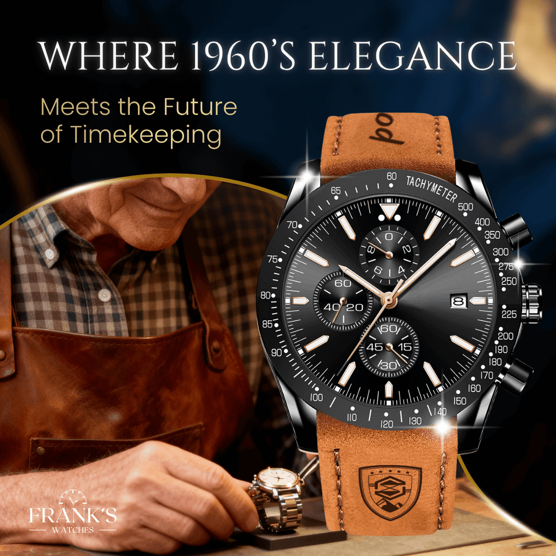 Davison | Precision Analog Quartz Chronograph Watch | 43mm