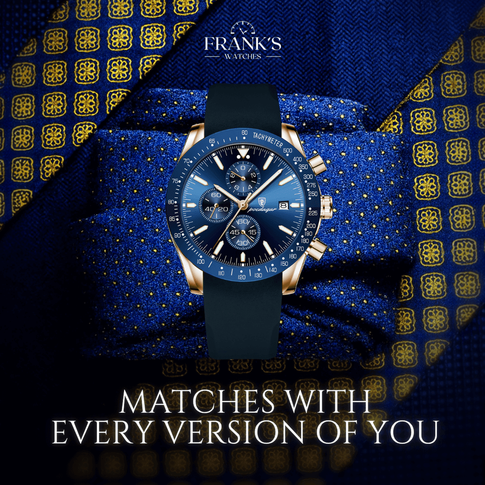 Davison | Precision Analog Quartz Chronograph Watch | 43mm