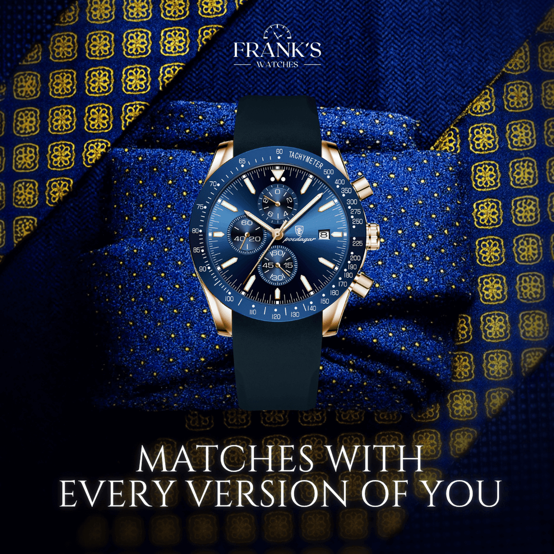 Davison | Precision Analog Quartz Chronograph Watch | 43mm