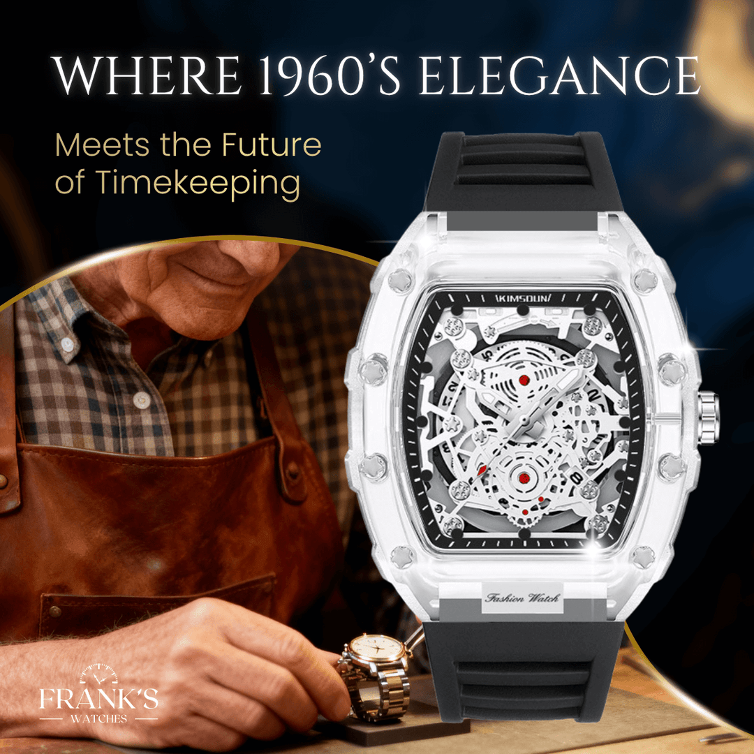 Dawson | Transparent Skeleton Quartz Sport Watch | 47mm