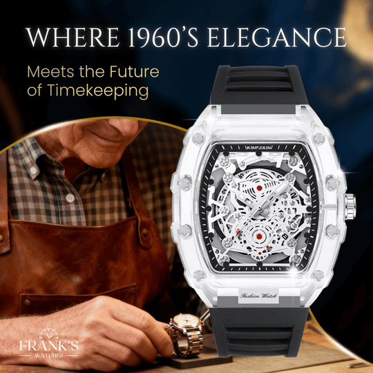 Dawson | Transparent Skeleton Quartz Sport Watch | 47mm