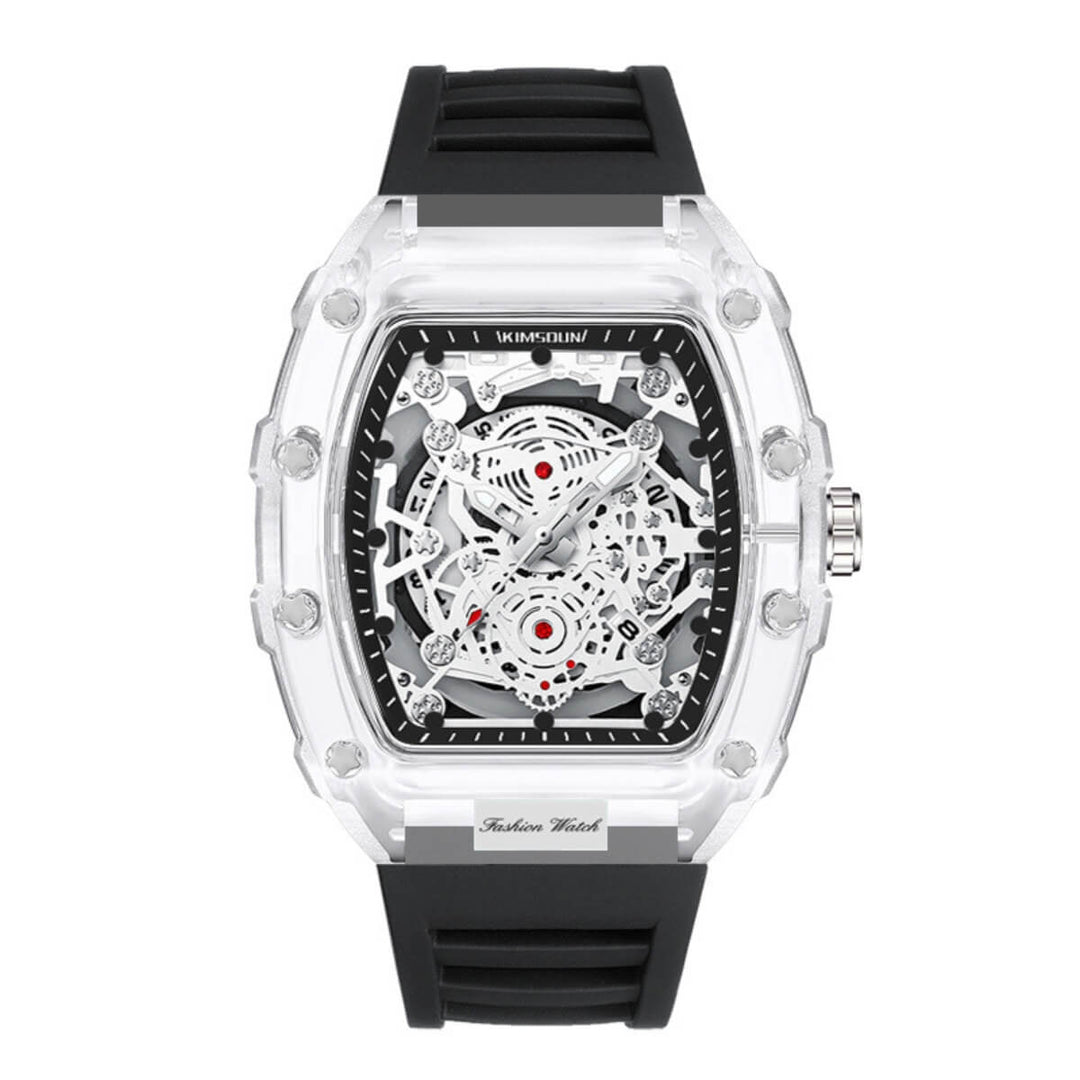 Dawson | Transparent Skeleton Quartz Sport Watch | 47mm