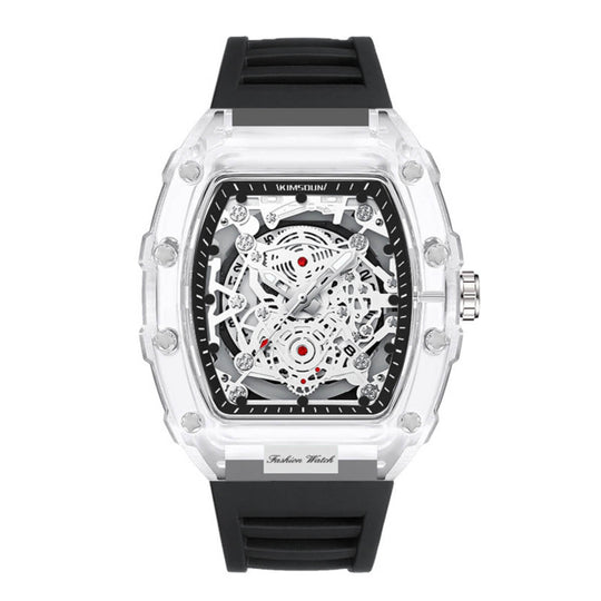 Dawson | Transparent Skeleton Quartz Sport Watch | 47mm