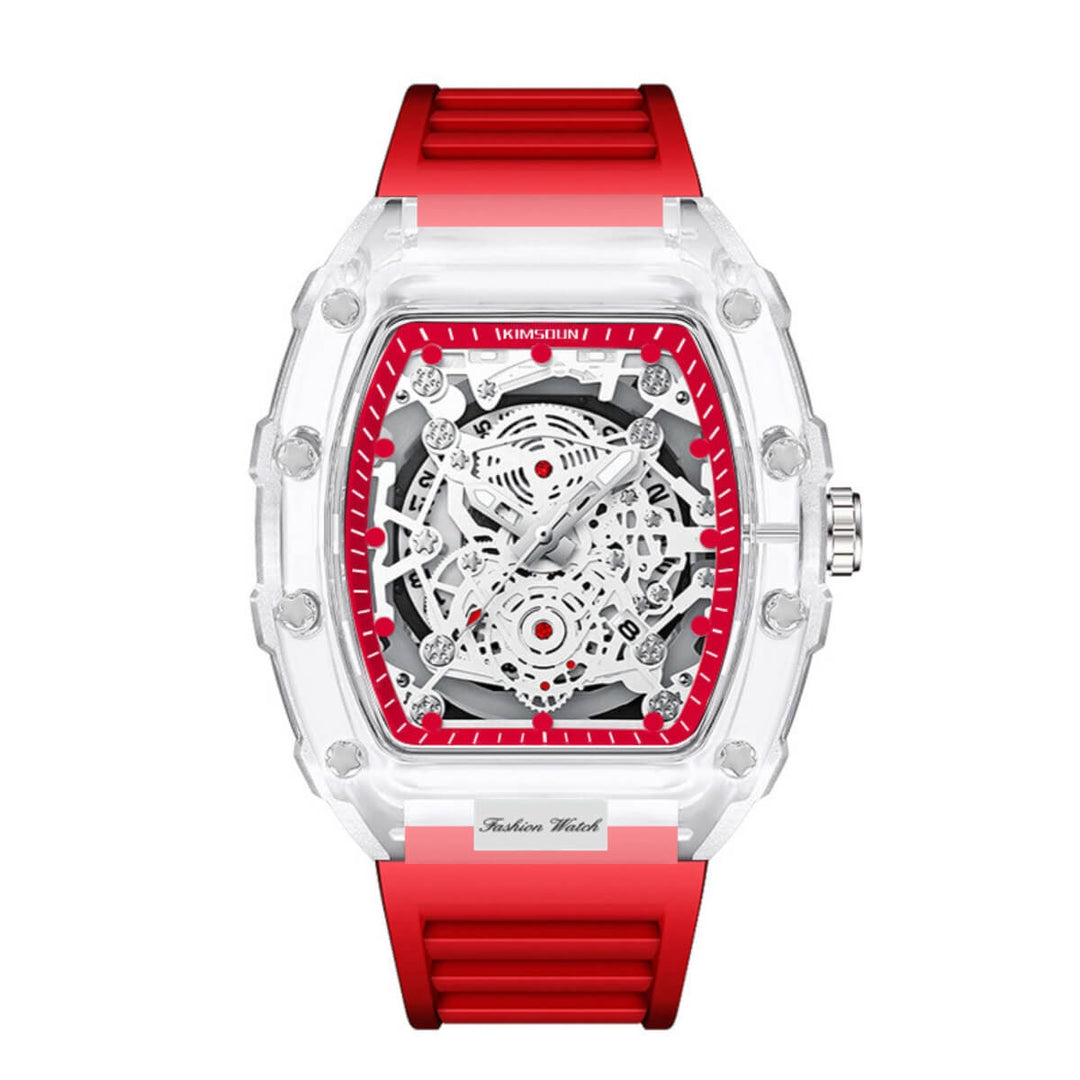 Dawson | Transparent Skeleton Quartz Sport Watch | 47mm