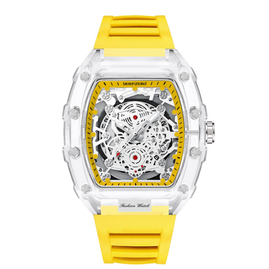 Dawson | Transparent Skeleton Quartz Sport Watch | 47mm