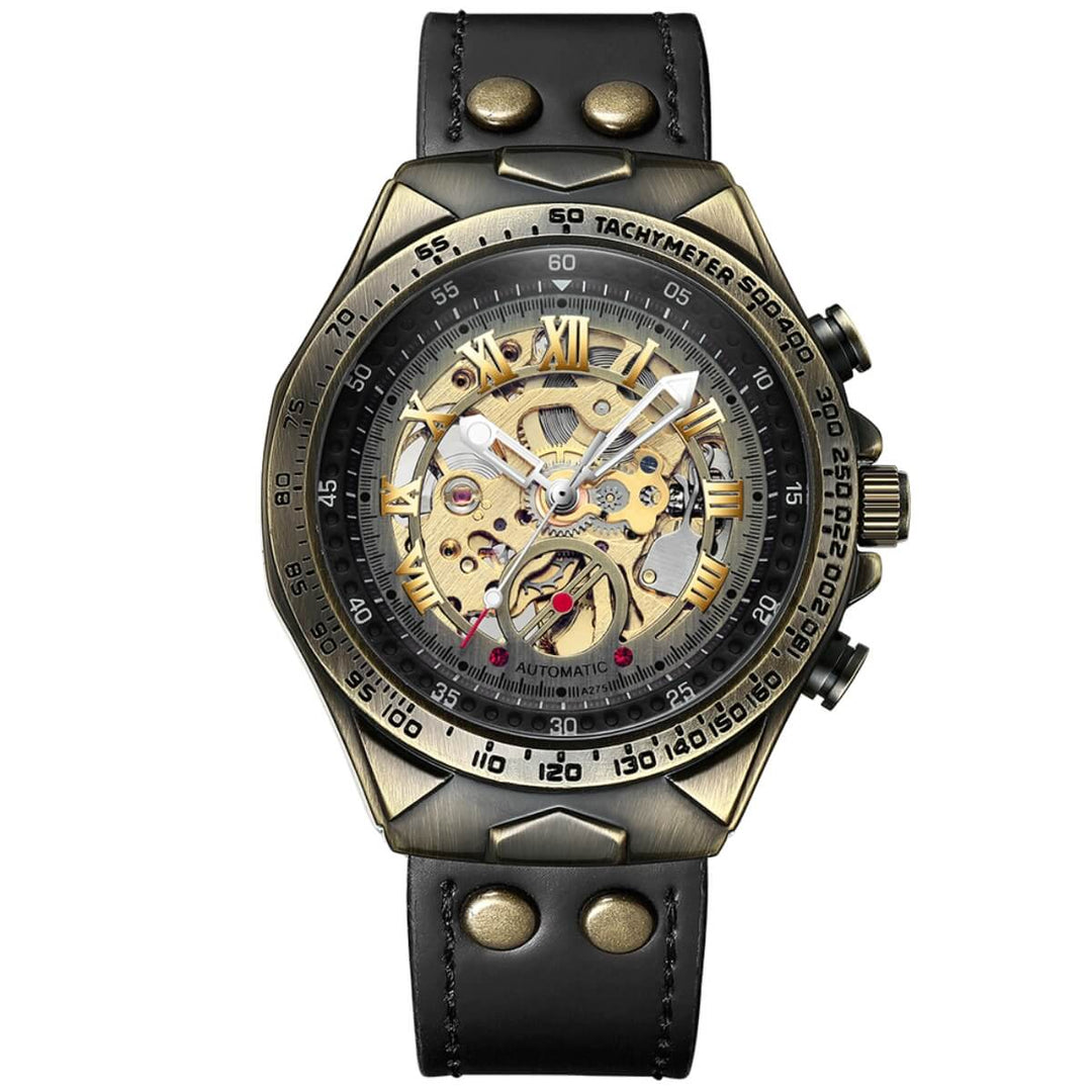 Denver | Monarch Roman Numeral Skeleton Wristwatch | 40.5mm