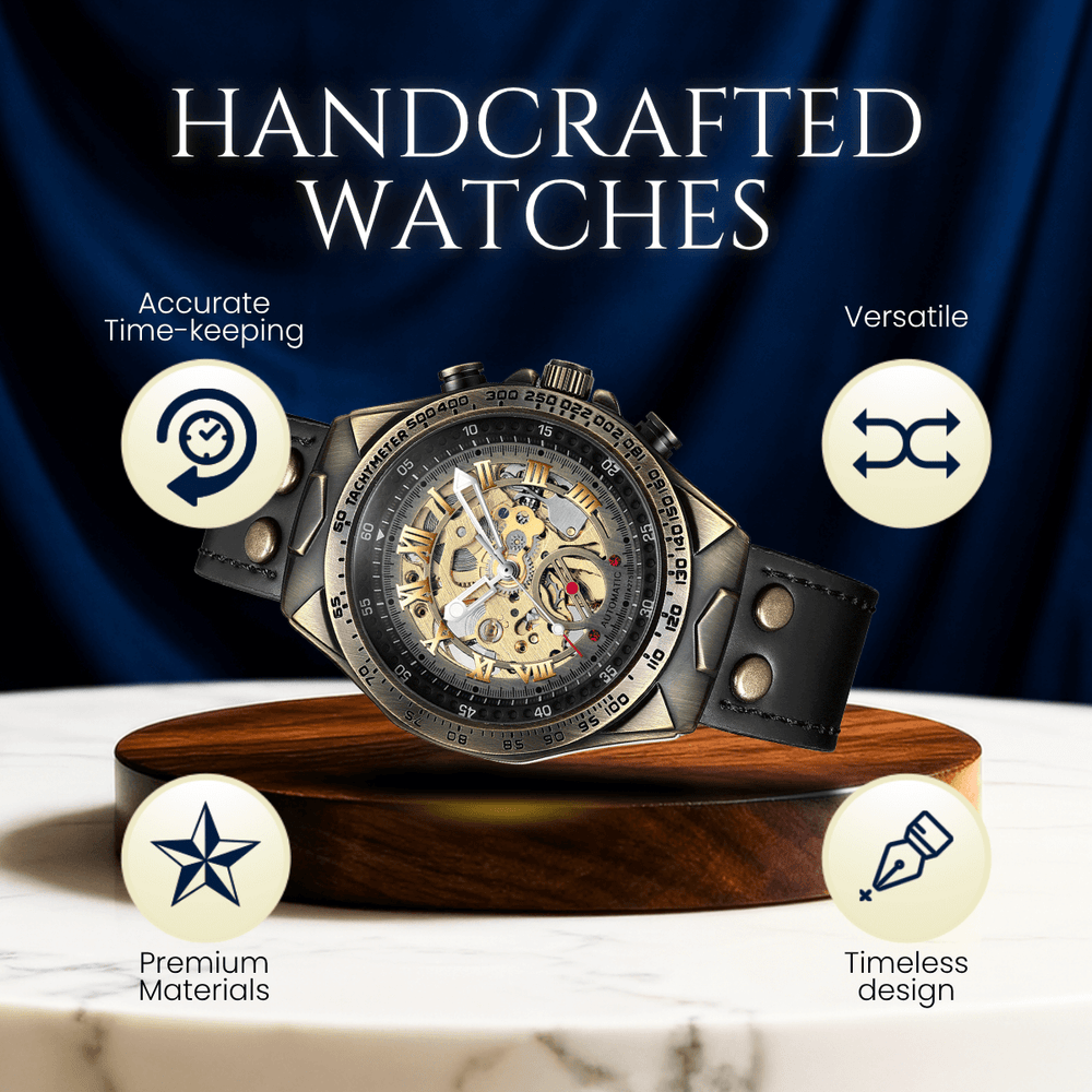 Denver | Monarch Roman Numeral Skeleton Wristwatch | 40.5mm