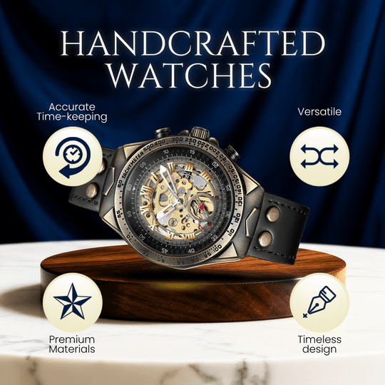 Denver | Monarch Roman Numeral Skeleton Wristwatch | 40.5mm