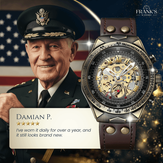 Denver | Monarch Roman Numeral Skeleton Wristwatch | 40.5mm