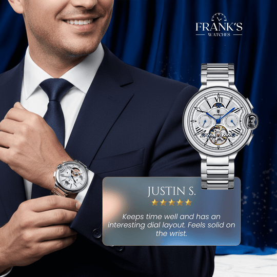 Donovan | Celestial Open-Heart Mechanical Wristwatch | 43mm