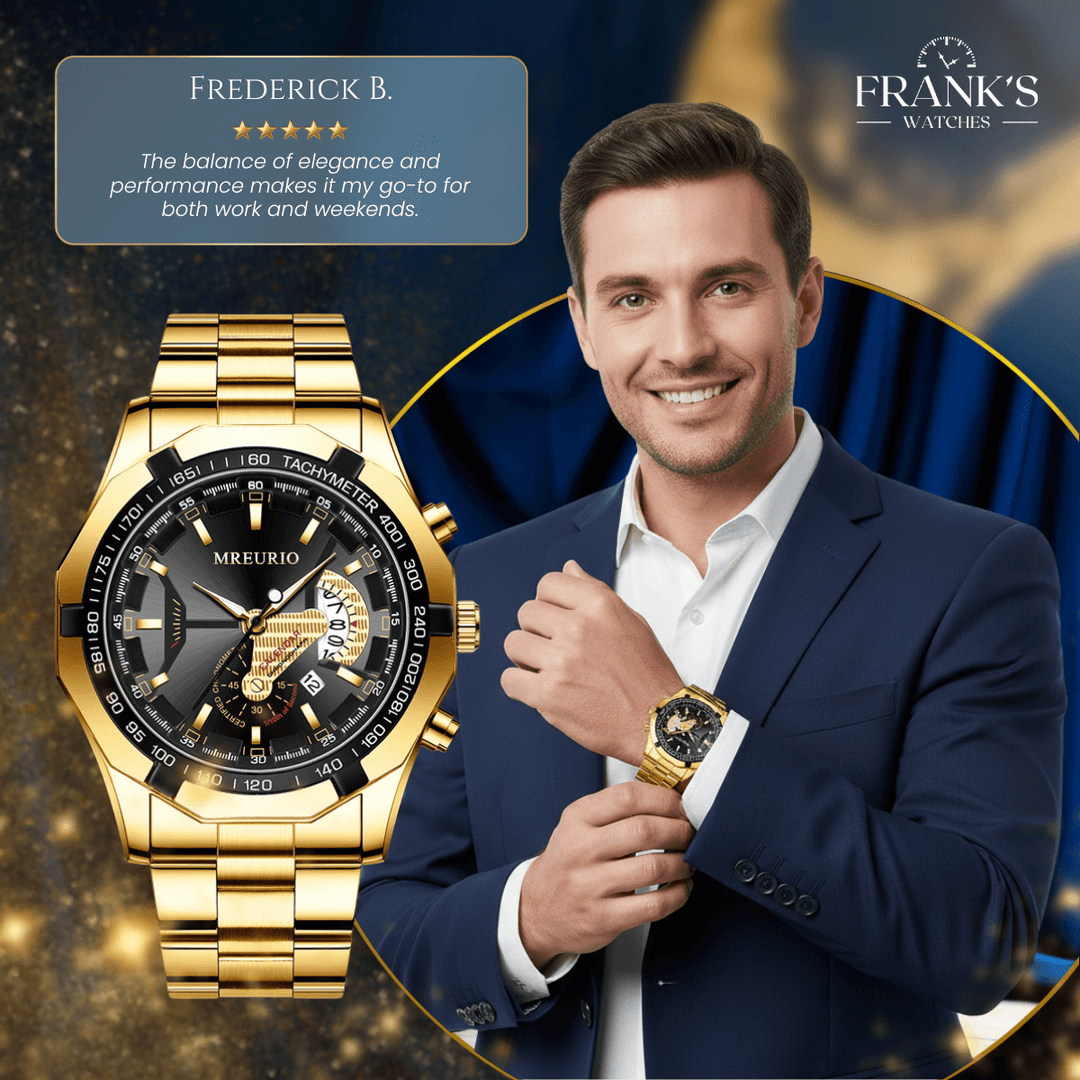 Easton | Luxury Chronograph Stainless Steel Quartz Watch | 46mm